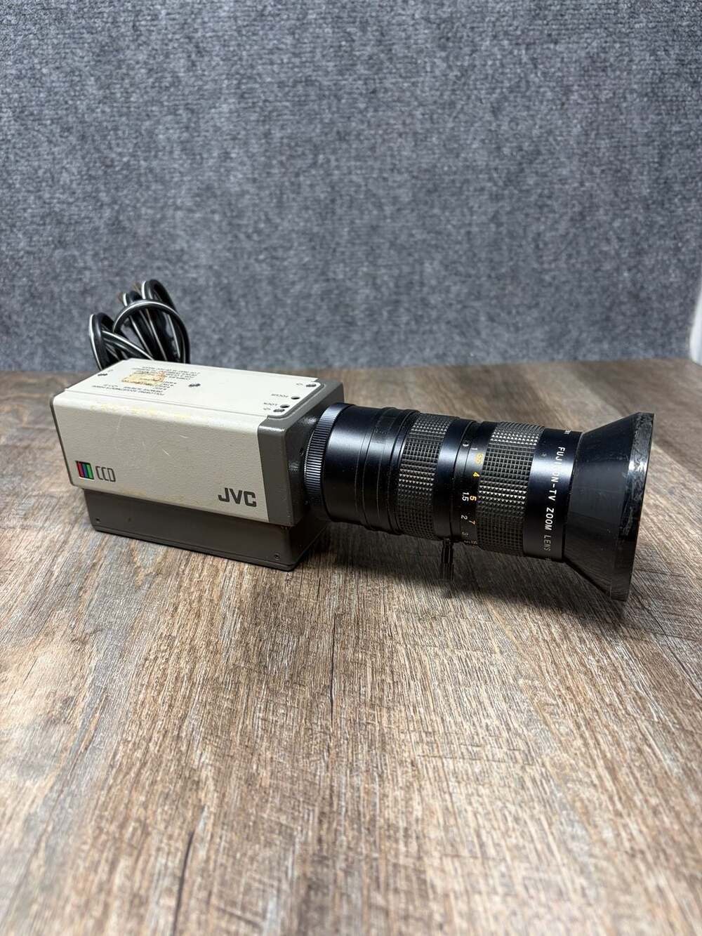 Vintage JVC TK-870U CCD Color Video Camera with Fujinon H6-12.5R TV Zoom Lens
